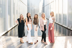 Group headshots and branding outside beautiful women