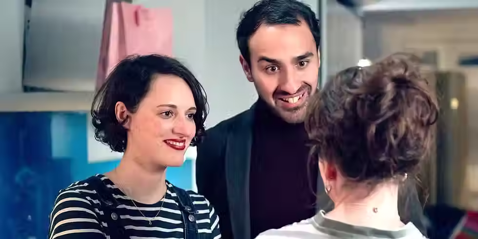 Image source: Phoebe Waller-Bridge and Jamie Demetriou as Fleabag and 'Bus Rodent' in Fleabag (2016).