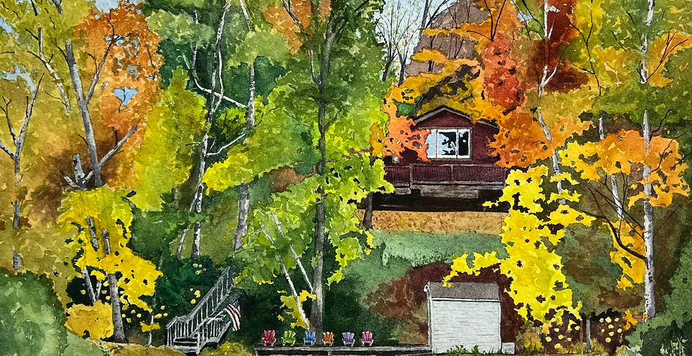 Cabin Commissioned Painting