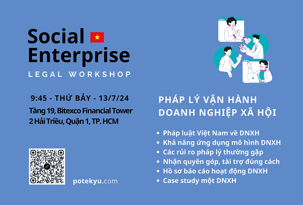 Workshop: Pháp lý Vận hành Doanh nghiệp Xã hội