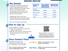 WaterFly Fundraiser 11/12-11/22