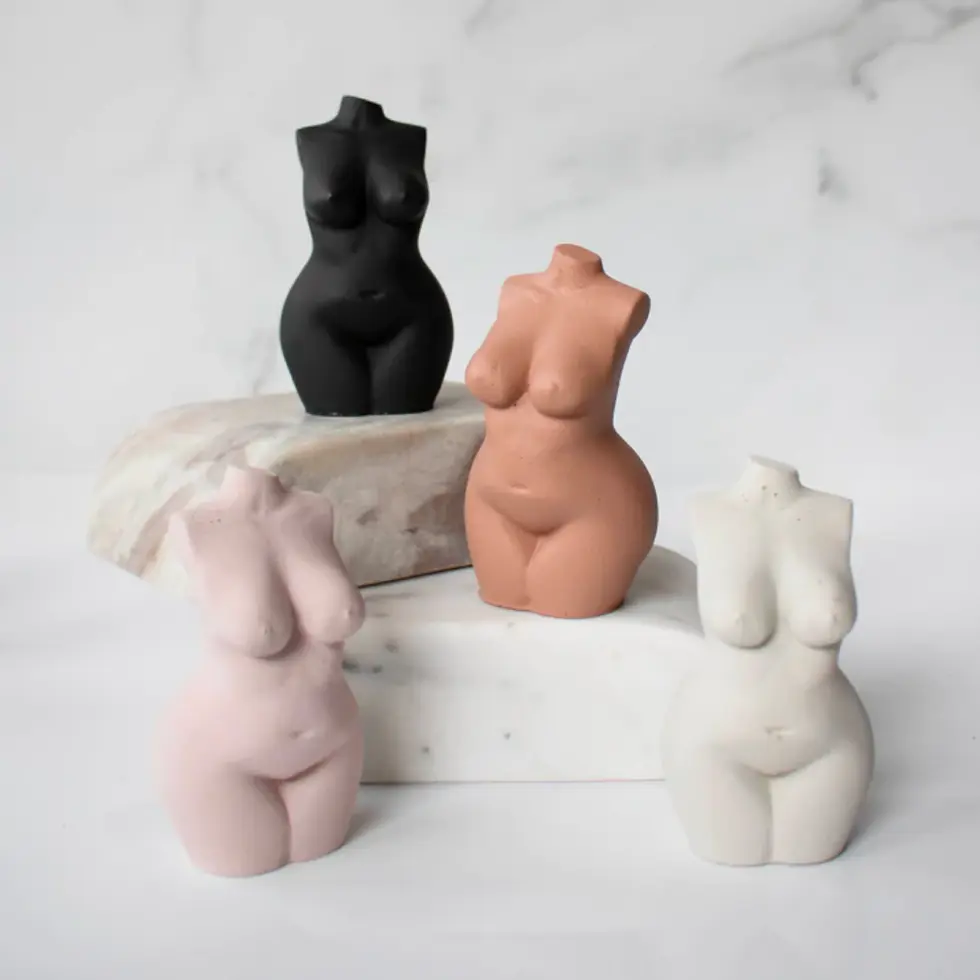 Luna Concrete Goddess Statue