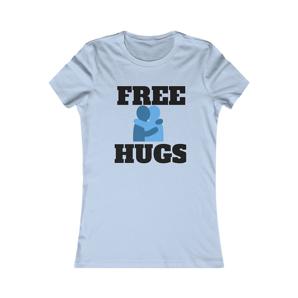 Thumbnail: Free Hugs Women's Tee - Soft Cotton T-Shirt for Feel-Good Vibes