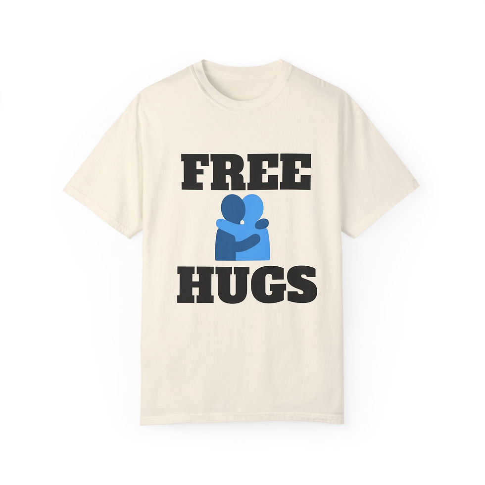 Thumbnail: "Free Hugs" Unisex Tee - Comfy T-Shirt for Casual Vibes & Joyful Occasions