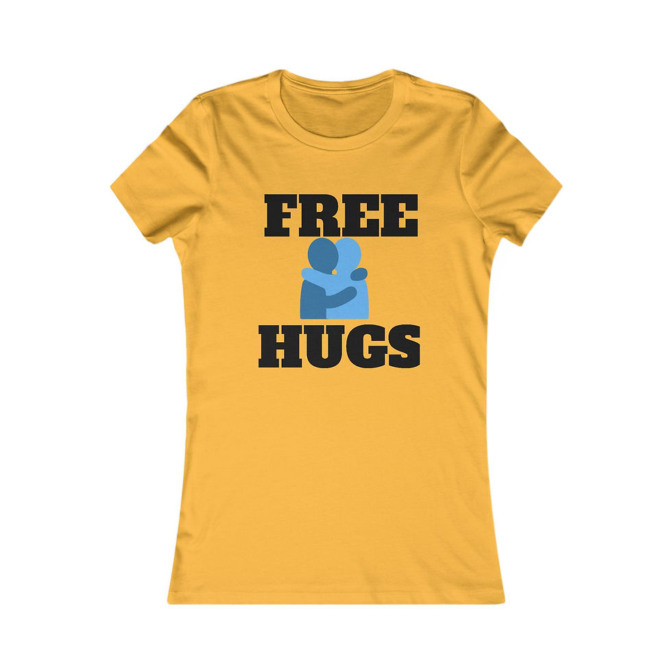 Thumbnail: Free Hugs Women's Tee - Soft Cotton T-Shirt for Feel-Good Vibes