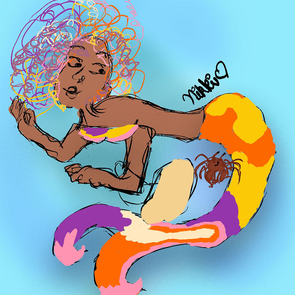 "#mermay Day 22 - psychedelic" - 5.22.25