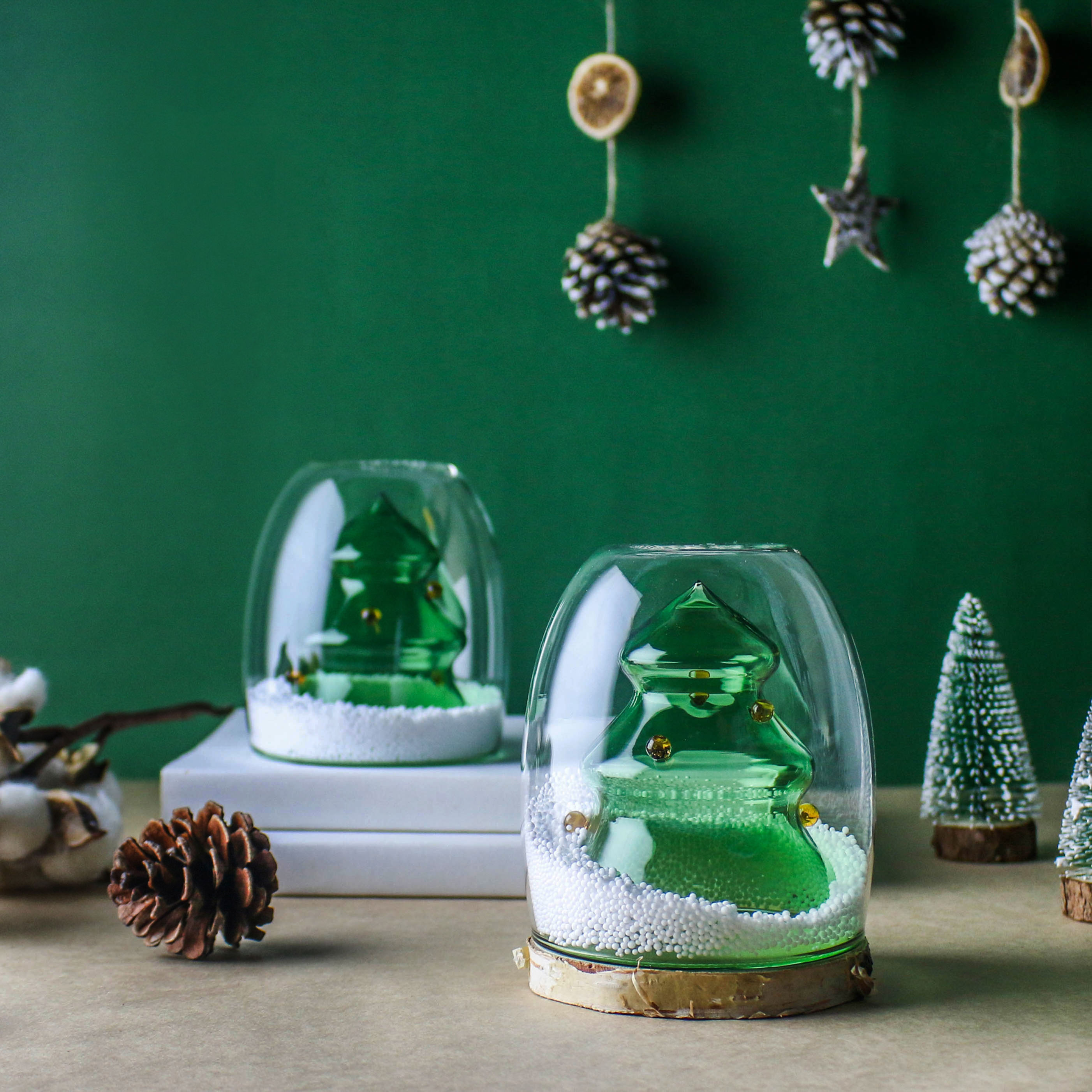 聖誕系列-聖誕樹雙層玻璃杯