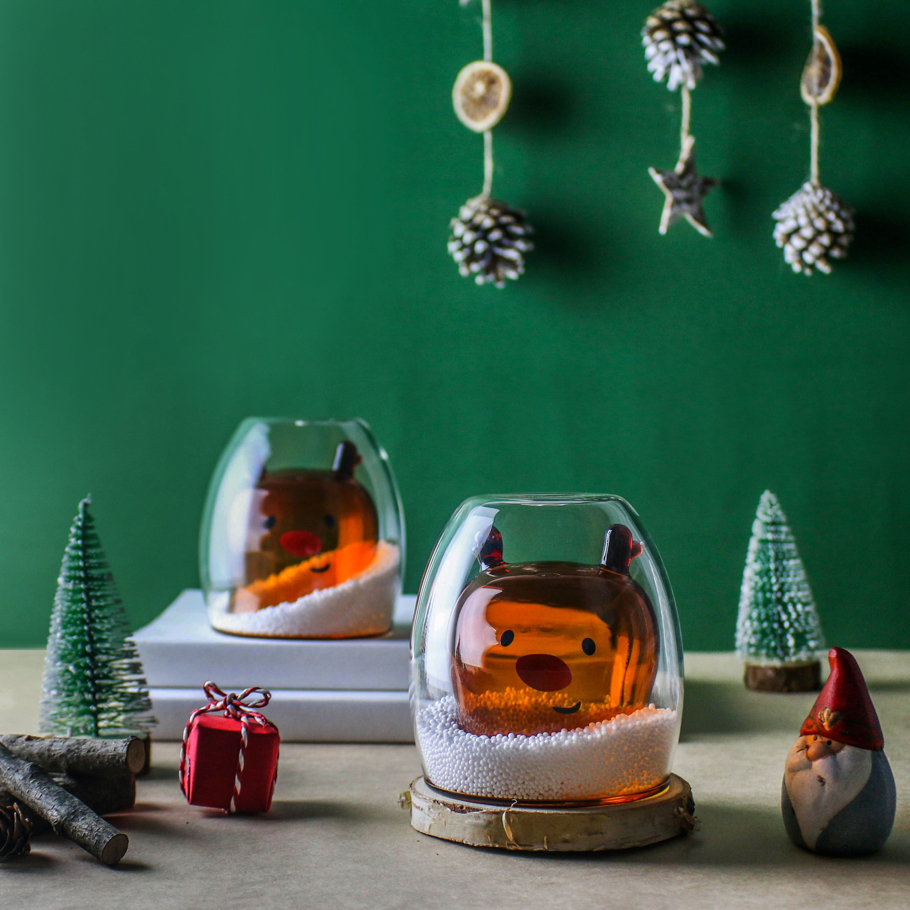 聖誕系列-麋鹿雙層杯