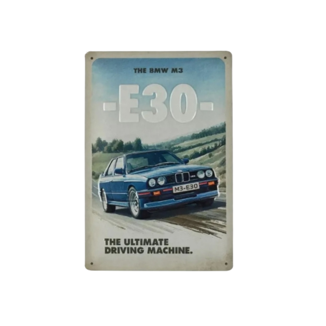 BMW M3 E30 Metal sign