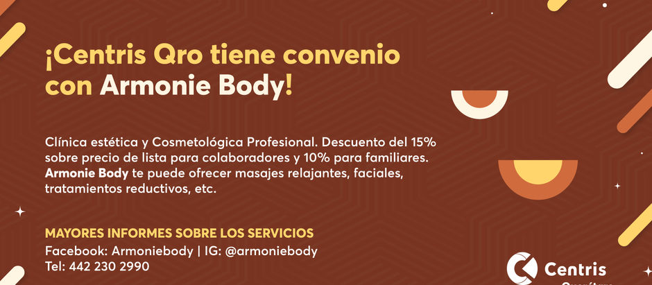 Convenios Centris QRO | Armonie Body