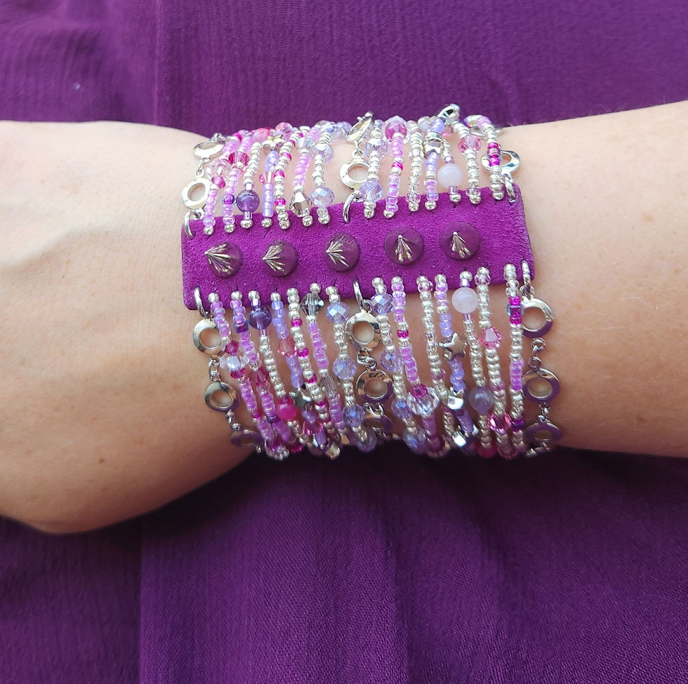 Miniaturbild: Rocker Bracelet "Electric Cherry"  – ロッカーブレスレット「 エレクトリック・チェリー」