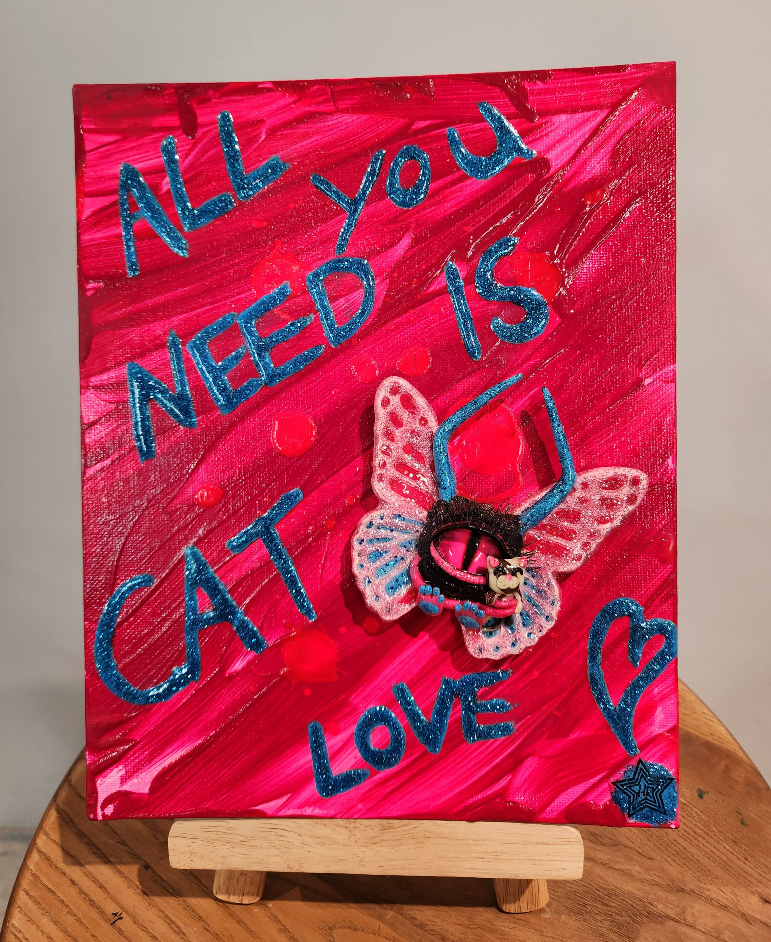 Painting 絵画 FRANKY monster-muse: All You Need Is Cat Love!