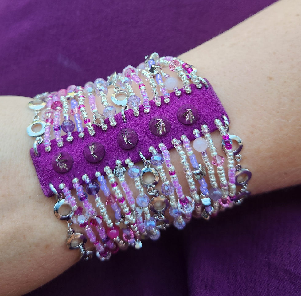 Miniaturbild: Rocker Bracelet "Electric Cherry"  – ロッカーブレスレット「 エレクトリック・チェリー」