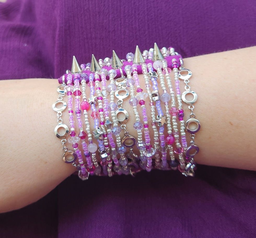 Miniaturbild: Rocker Bracelet "Electric Cherry"  – ロッカーブレスレット「 エレクトリック・チェリー」
