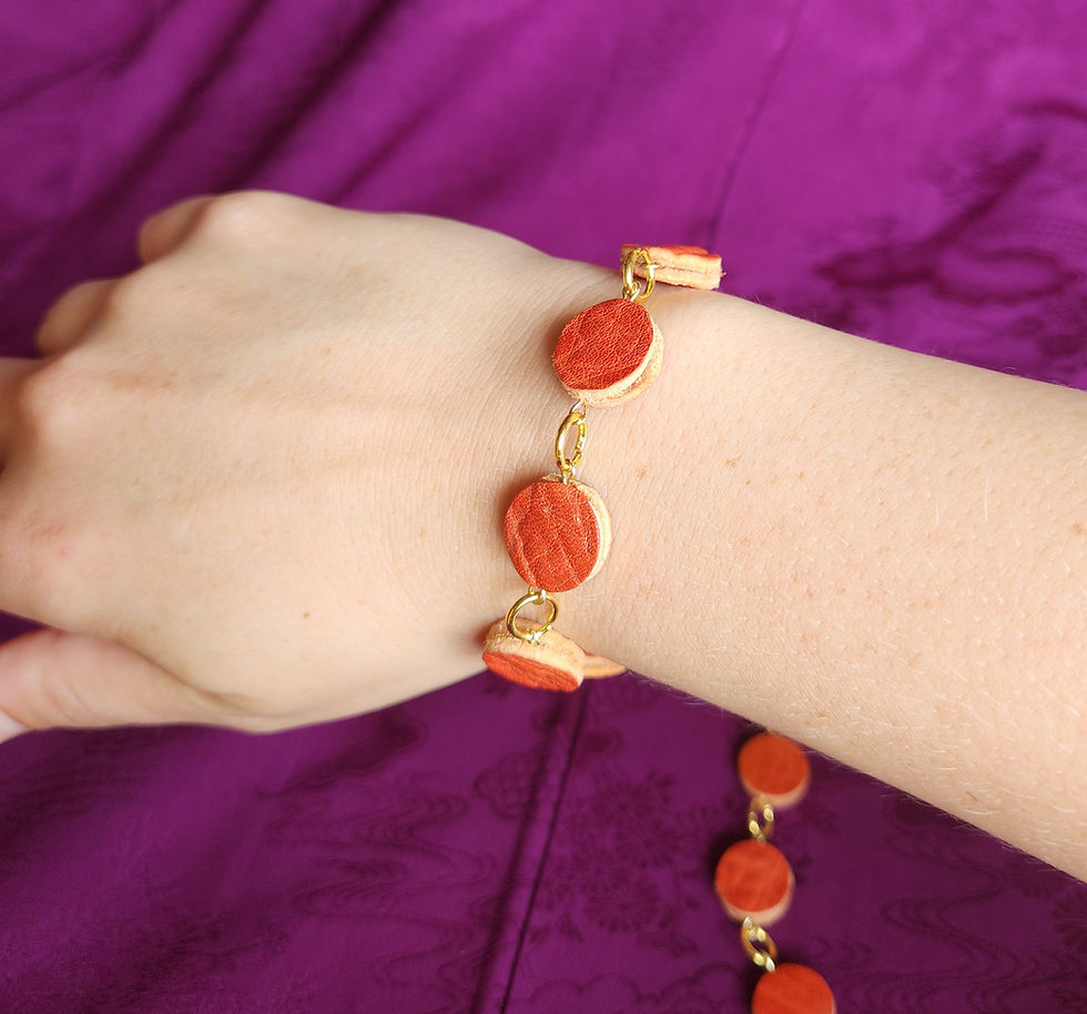Thumbnail: Yūhi Links – Sunset Leather Jewelry Set / 夕陽リンクス：サンセットレザーアクセサリーセット