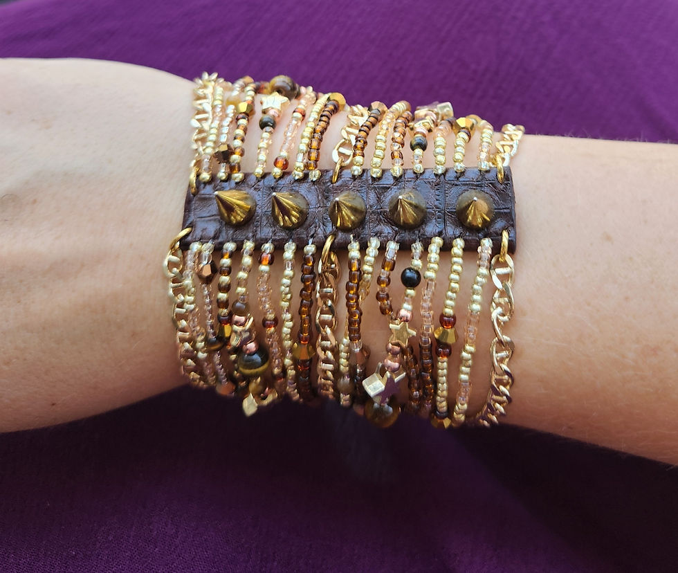 Thumbnail: Rocker Bracelet "Tigress Voltage" - ロッカーブレスレット「タイグレス・ヴォルテージ」