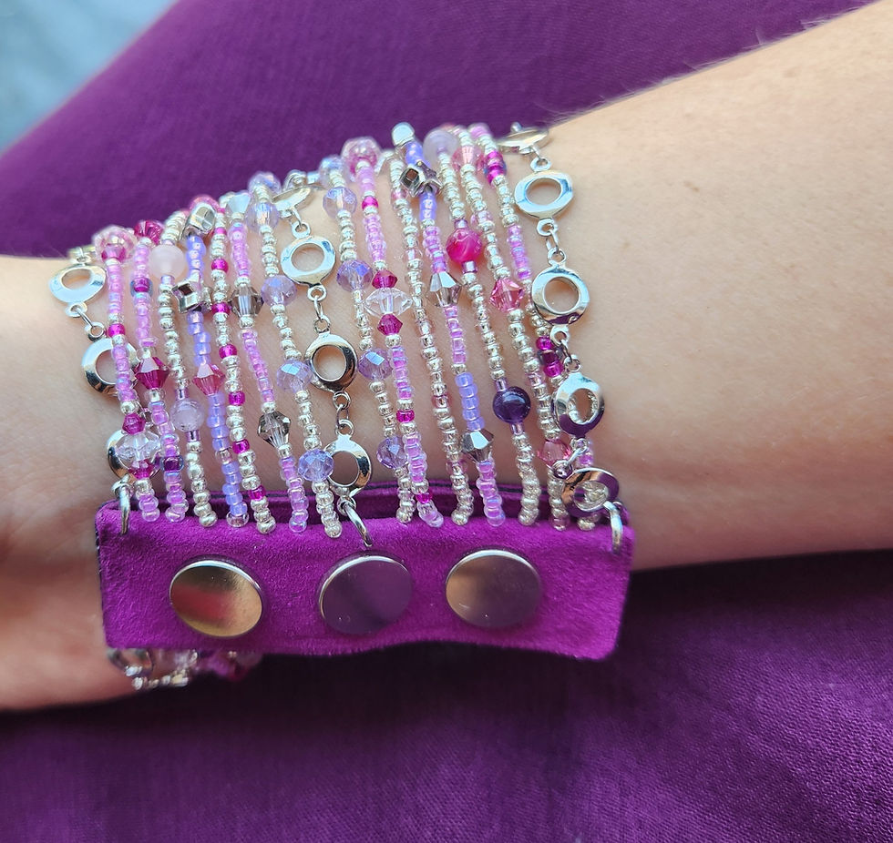 Miniaturbild: Rocker Bracelet "Electric Cherry"  – ロッカーブレスレット「 エレクトリック・チェリー」