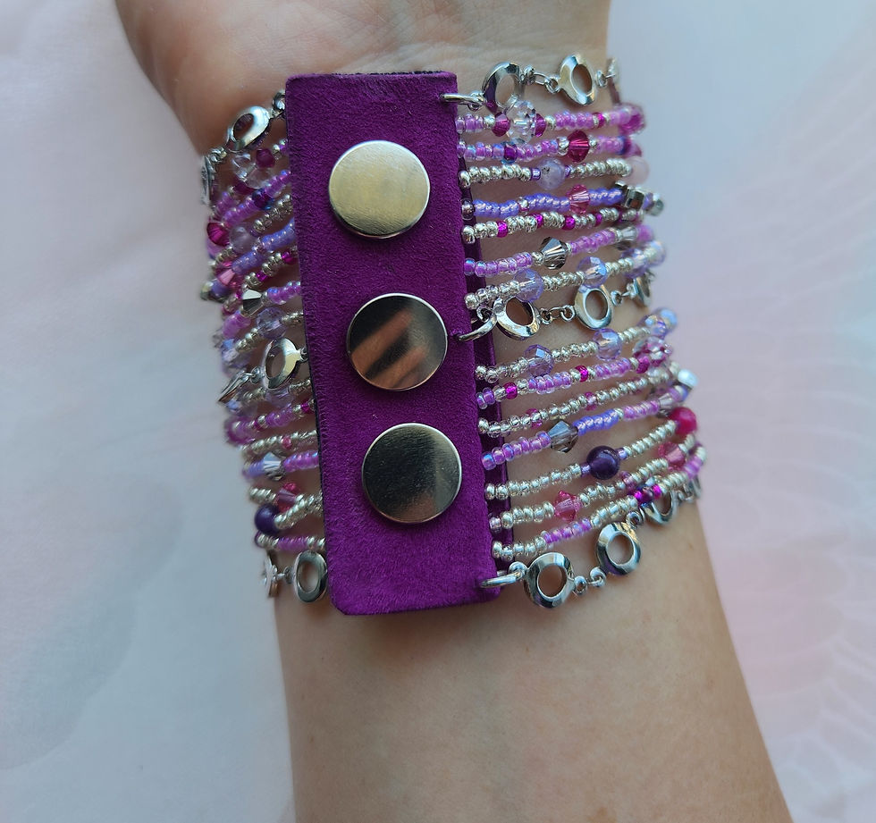 Miniaturbild: Rocker Bracelet "Electric Cherry"  – ロッカーブレスレット「 エレクトリック・チェリー」