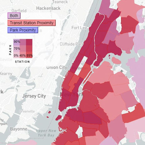 Proximity to Parks & Transit Stations in NYC
