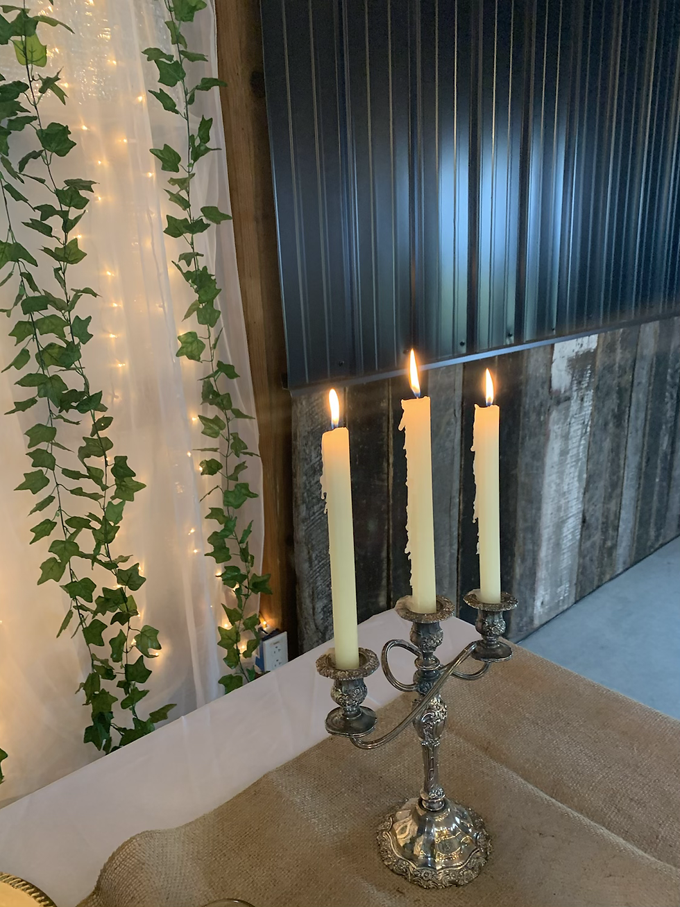 Thumbnail: Antique Silver Candelabra Candle Stick Holder