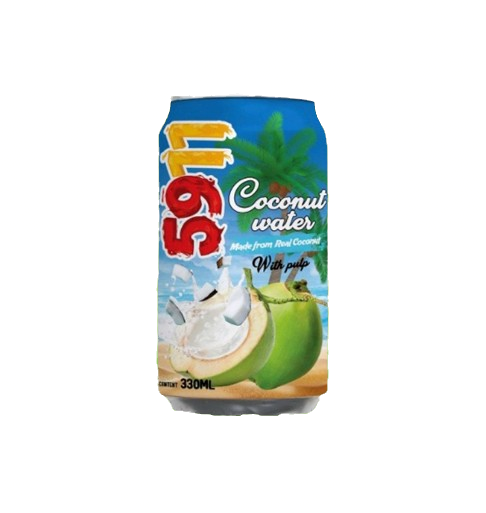 5911-(24×330 ML) Can juice COCONUT WATER WITH PULP (JOS2233)
