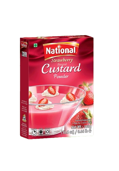 National (72x300g) STAW BERRY CUSTARD POWDER (NAT2235)