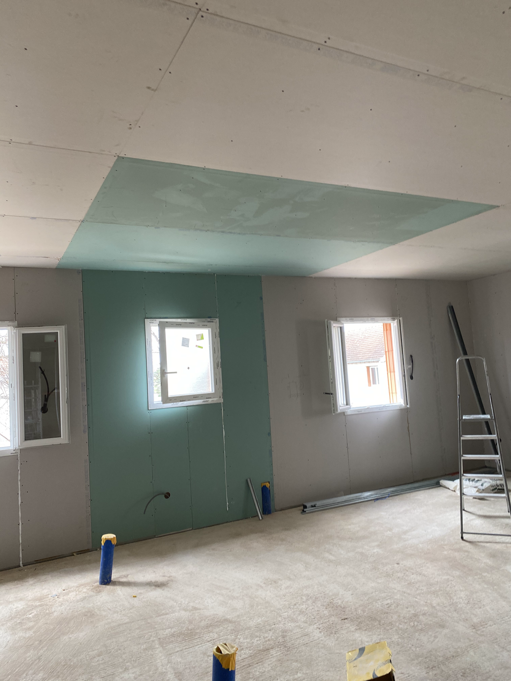 Plâtrerie et peinture — réalisation AUVERGNE BÂTIMENT 1