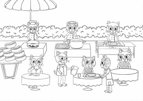 דף-צביעה-מסעדת-החתולים