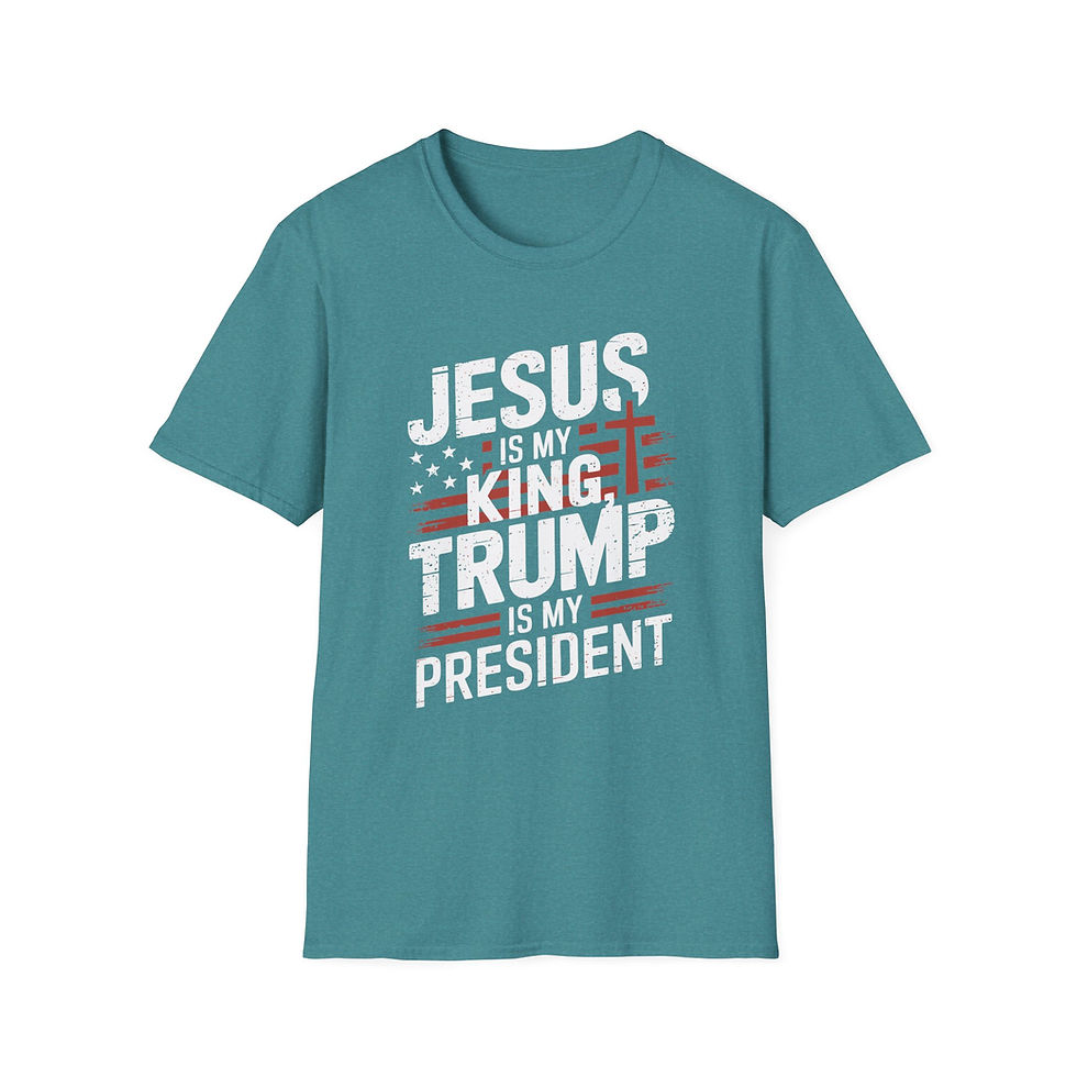 Thumbnail: Jesus Is My King Trump Is My President T-Shirt