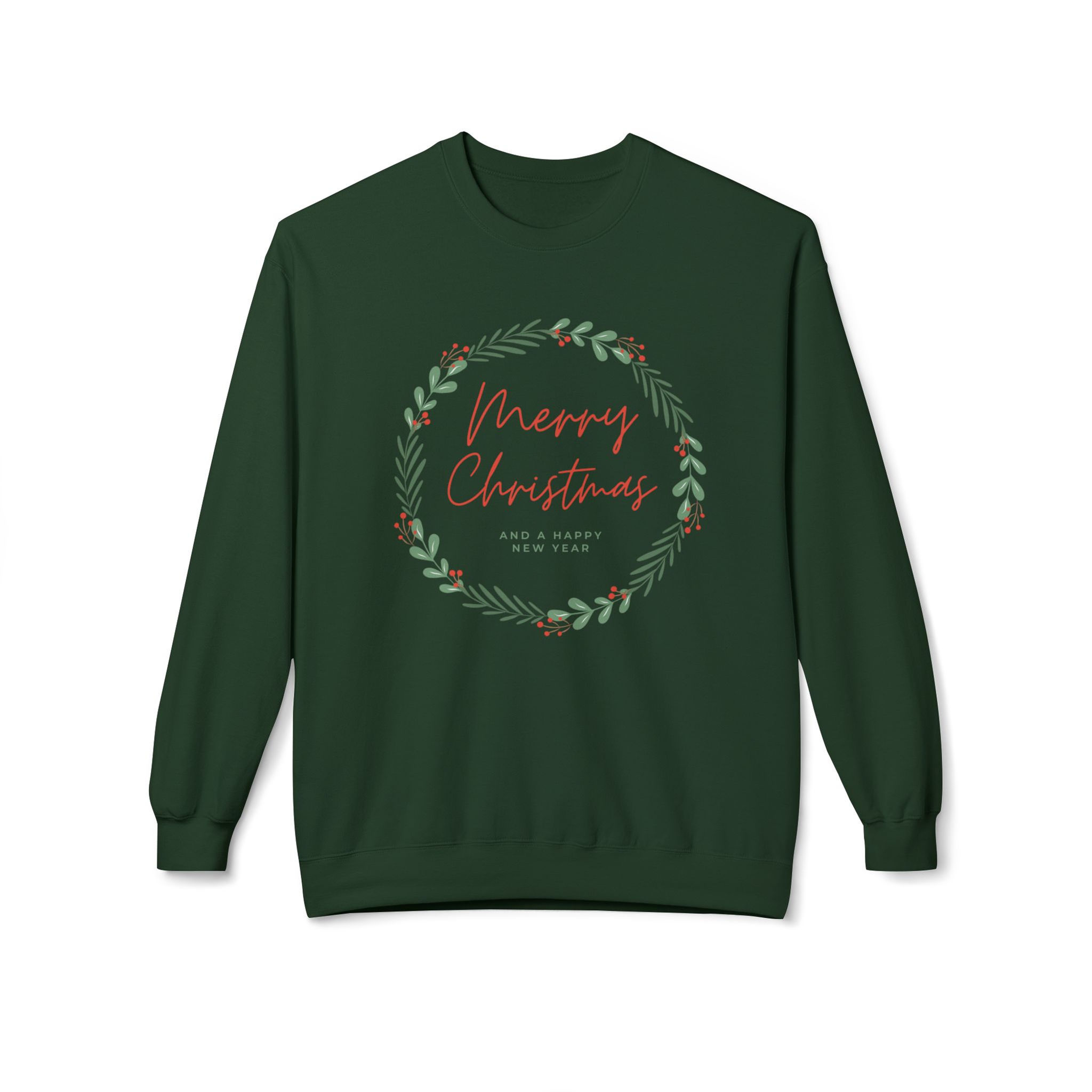 Christmas Wreath Crewneck Holiday Sweater