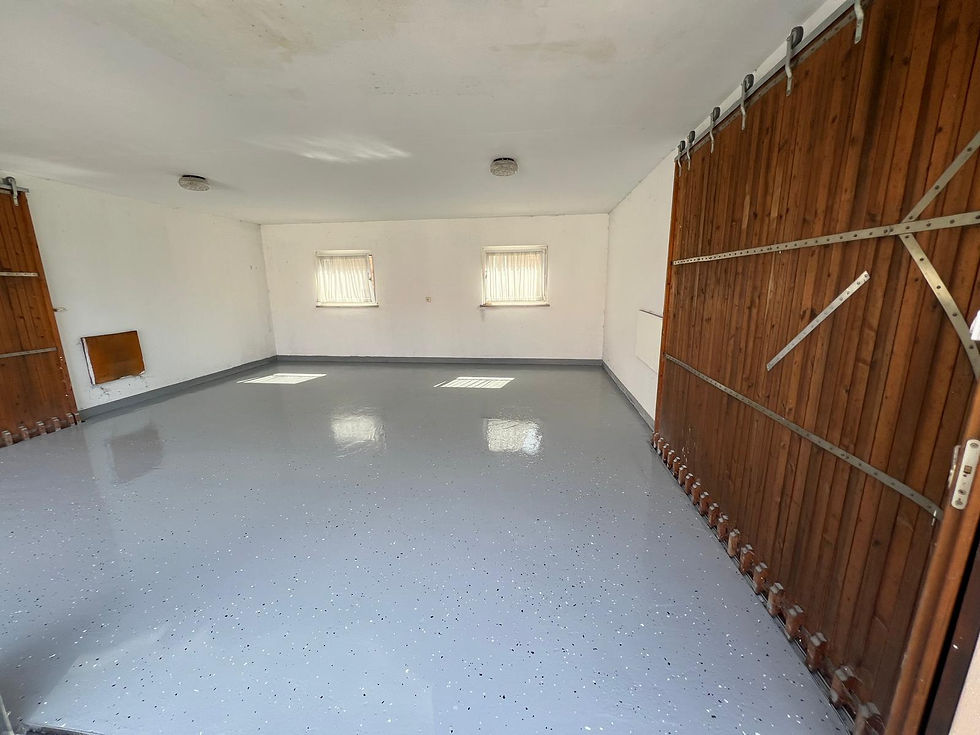 Garagenboden mit Epoxidharz beschichtet – Burgau