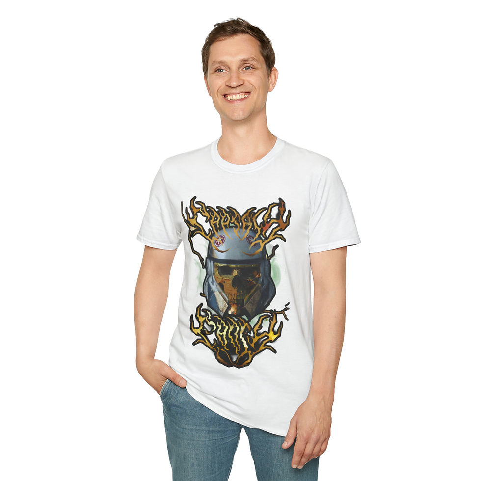 Thumbnail: Captain Enoch Death Metal Night Trooper Tee - Gold Edition
