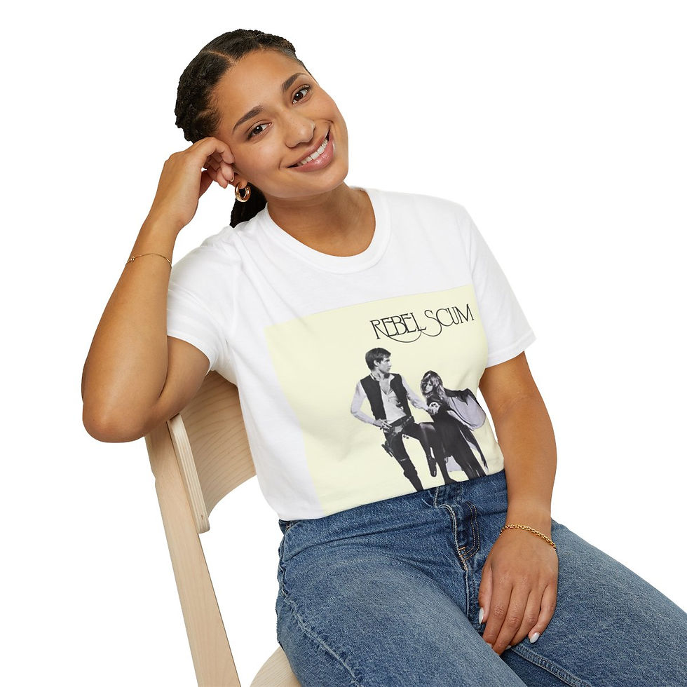 Thumbnail: Han and Leia Rebel Scum Tee - Shirt For Fleetwood Mac and Star Wars Fans