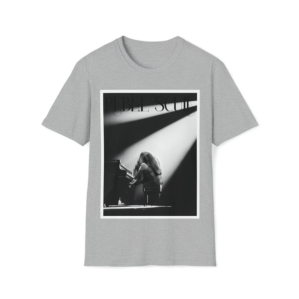 Thumbnail: Max Rebos Melody Tee - Elegant Rebel Scum Design - Soft-Style Unisex Shirt