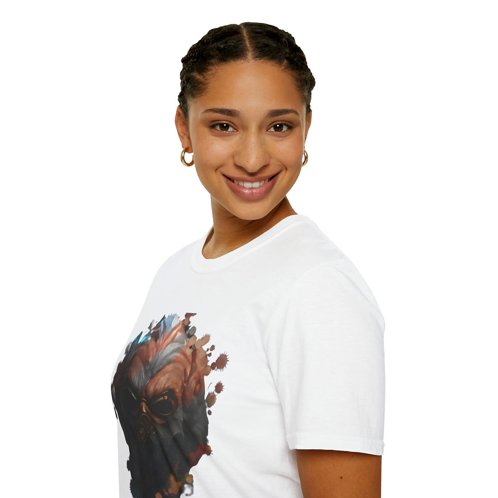 Thumbnail: Master Plo Koon Paint Drip Stripes Tee - Embrace the Force in Style