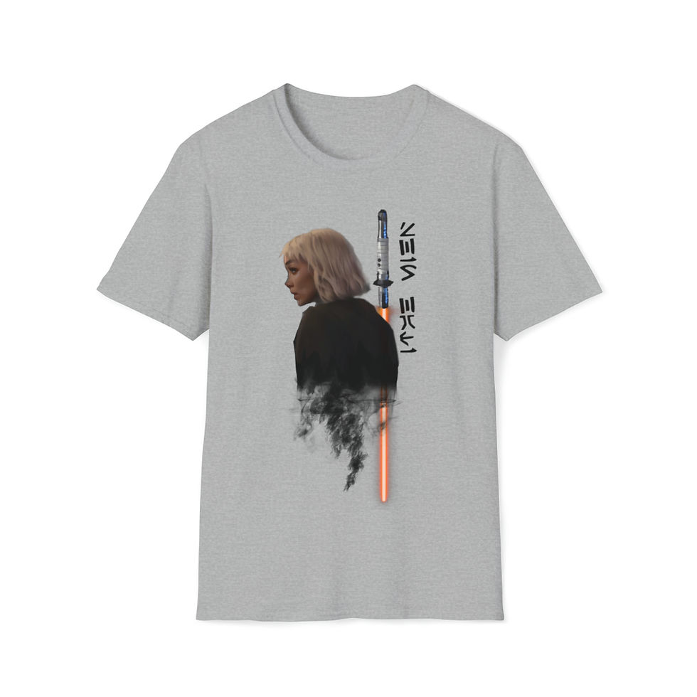 Thumbnail: Shin Hati Dark Jedi Profile - Star Wars Force-Sensitive Tee, sizes S-3XL 
