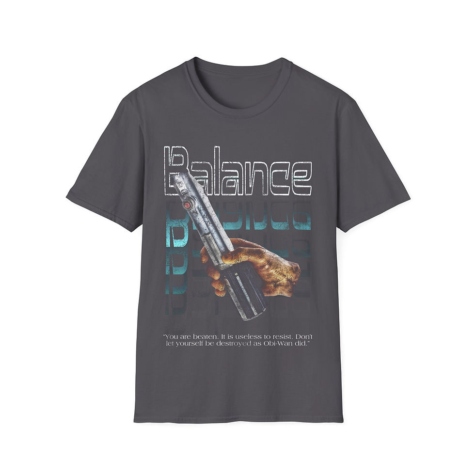 Thumbnail: Star Wars Balance Unisex T-Shirt - Luke Skywalker's Hand Lightsaber Tee