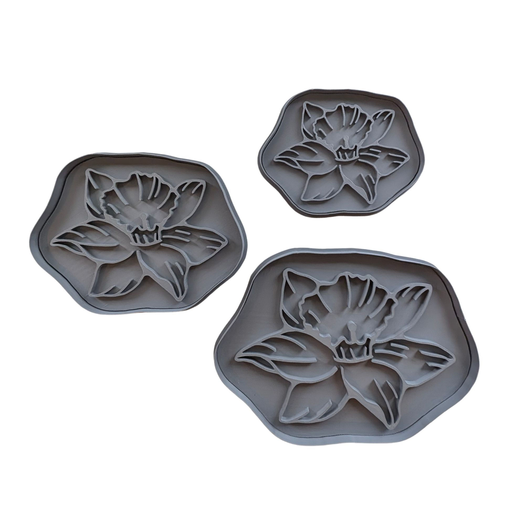 Daffodil Clay Stamp & Cutter 3D Printed - Full Set