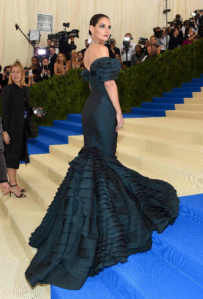 Katie Holmes in Zac Posen at the Met Gala