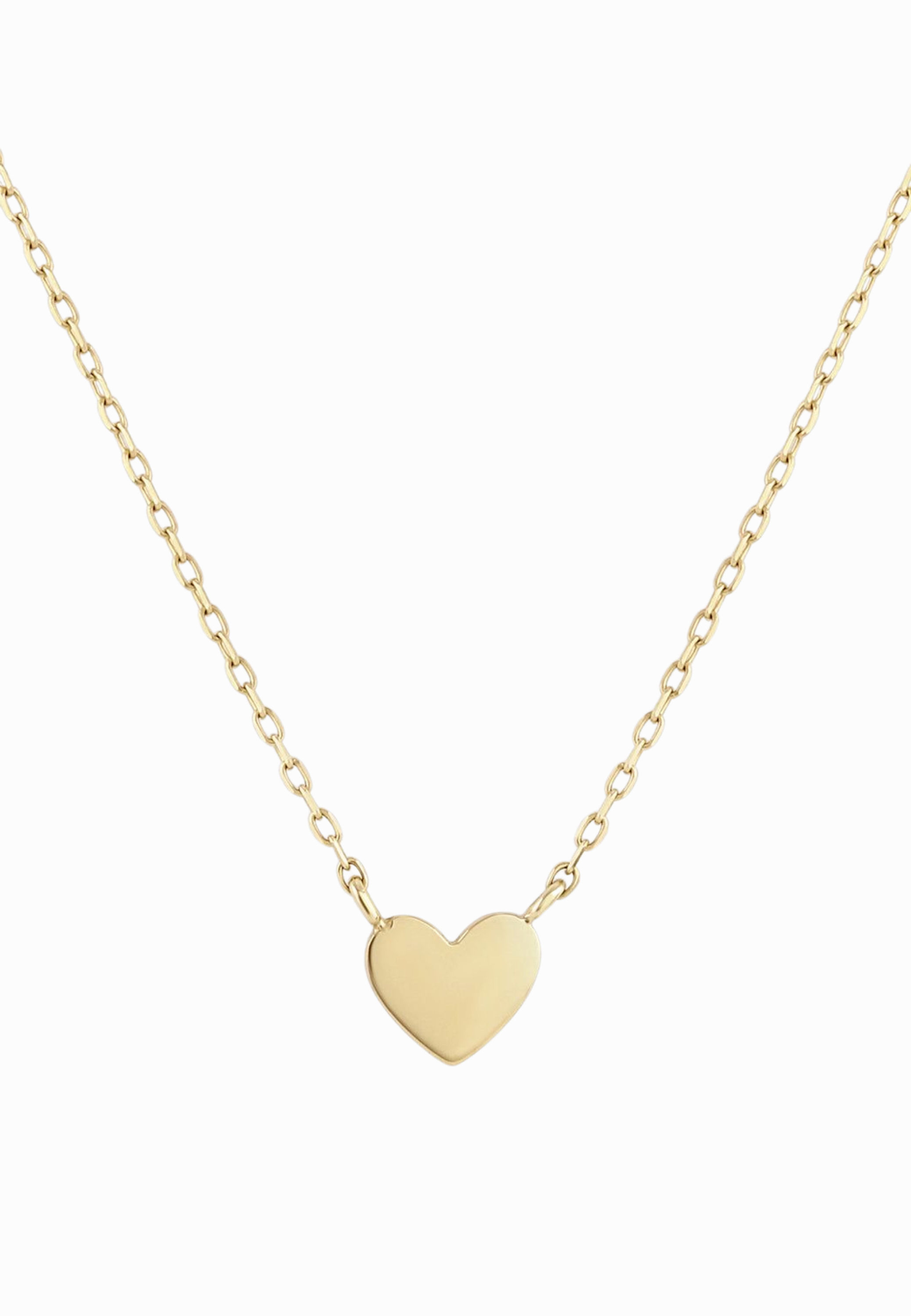 Cuore Dainty Heart 18K Gold Necklace