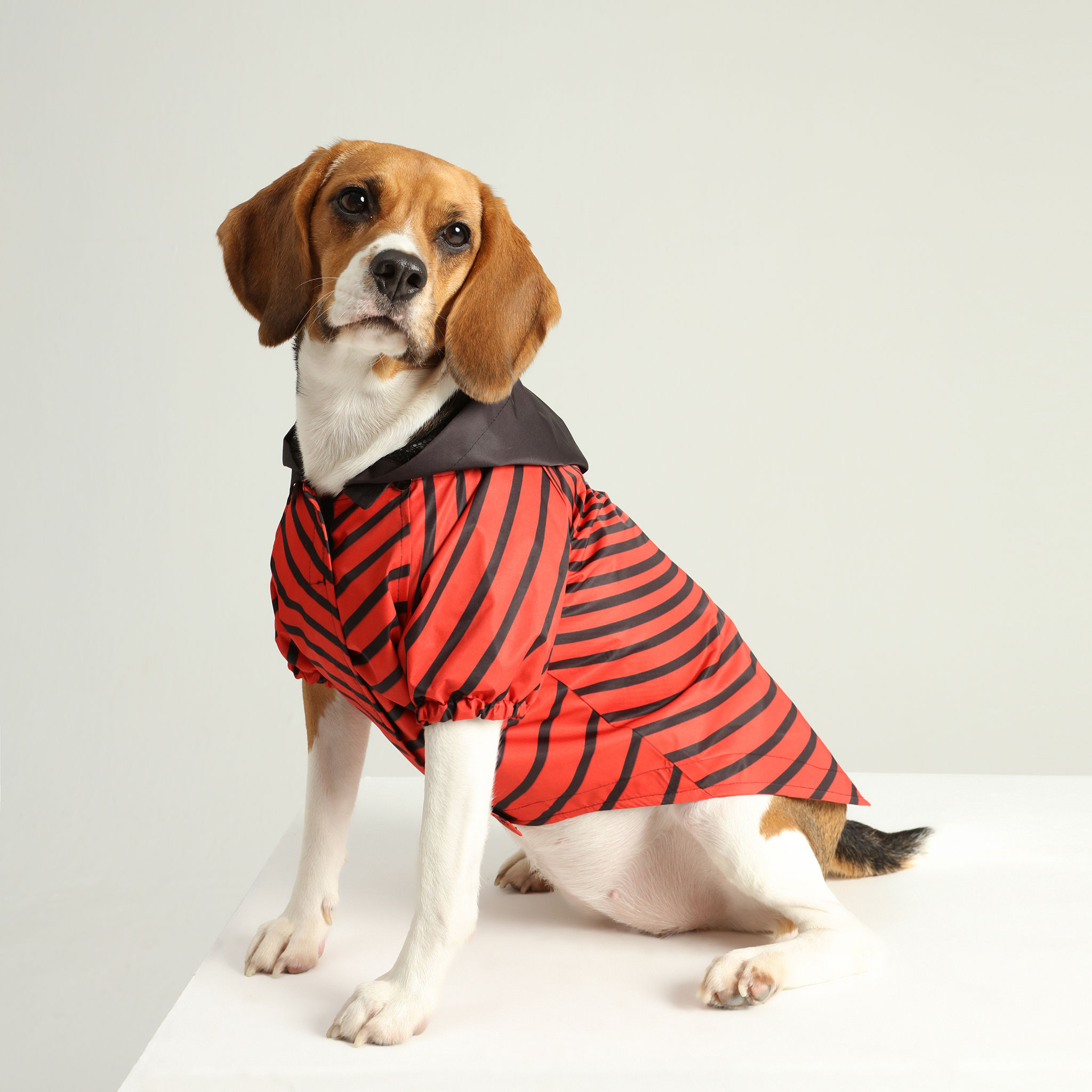 Red Hypnose Waterproof Raincoat