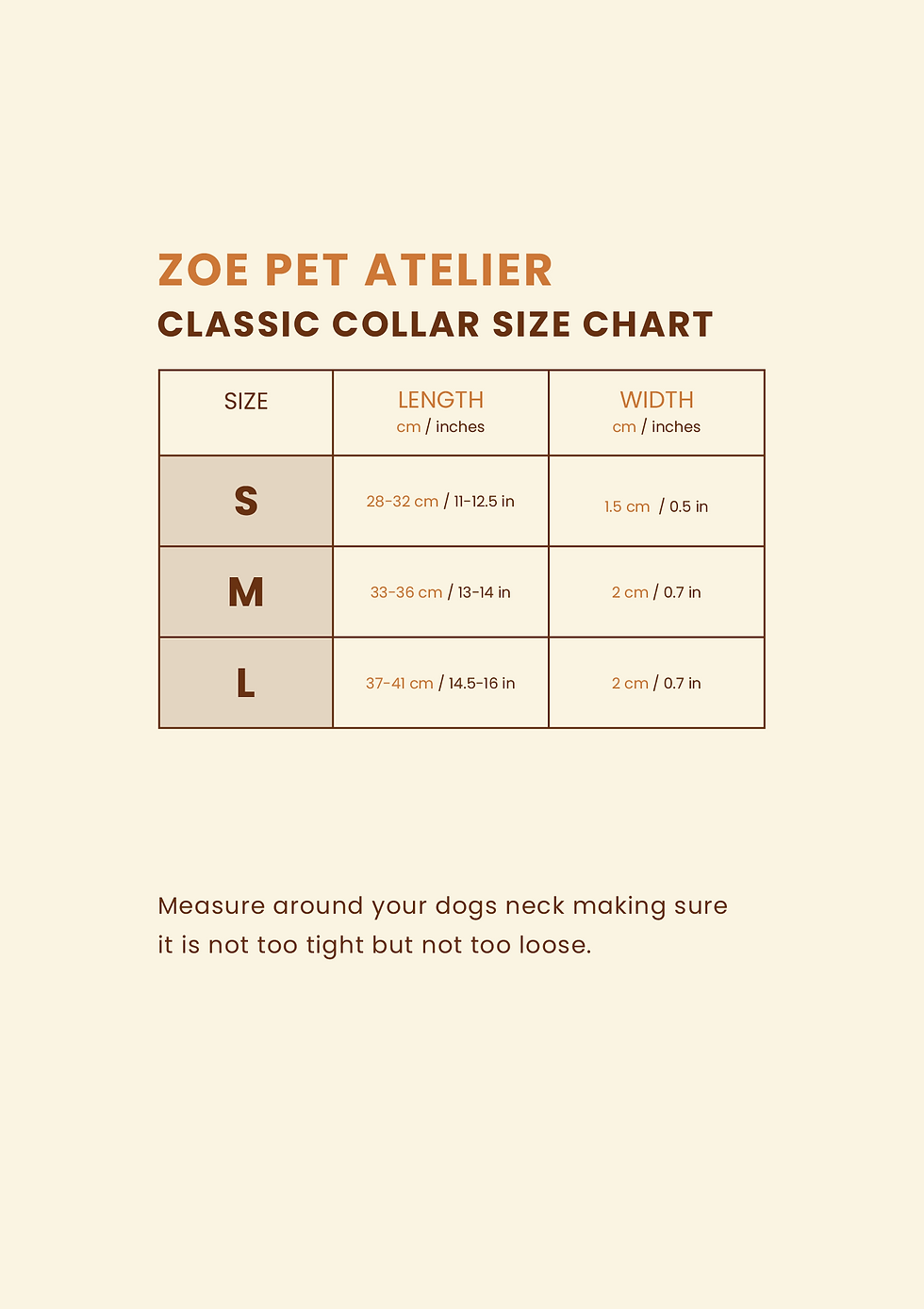 Thumbnail: Zoe Classic Collar - Brown