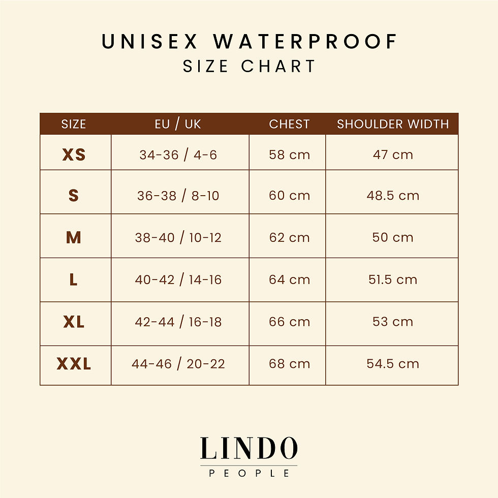 Thumbnail: Lindo People Aqua Black Unisex Raincoat