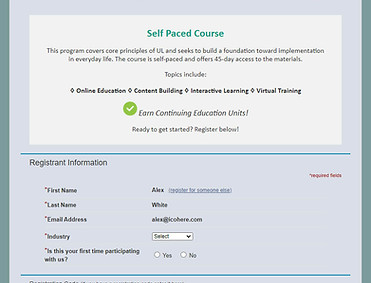 Registration Form Example