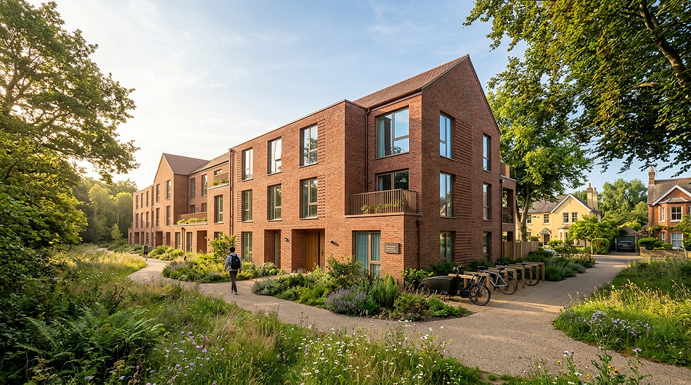 Morgan Sindall Begins £34m Owlstone Croft Passivhaus Student Accommodation for Queens' College, Cambridge