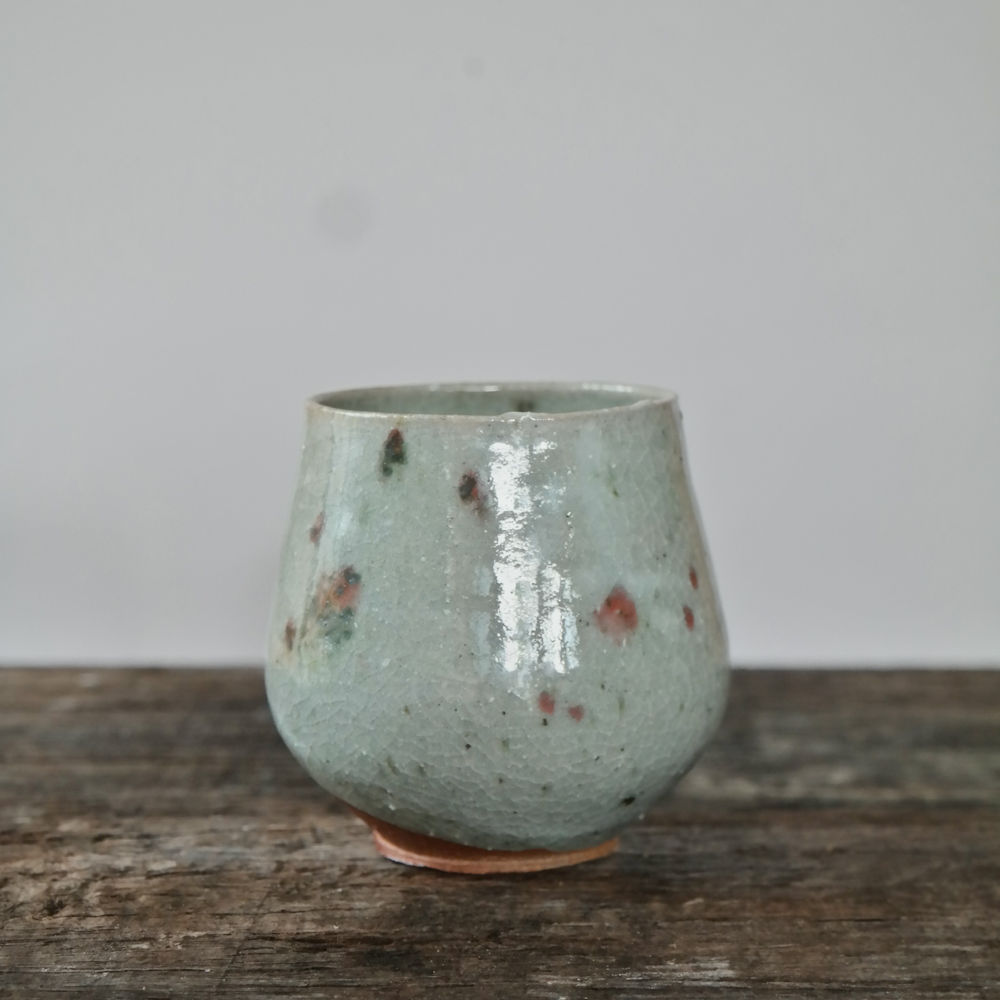 Copper fragment tea bowl