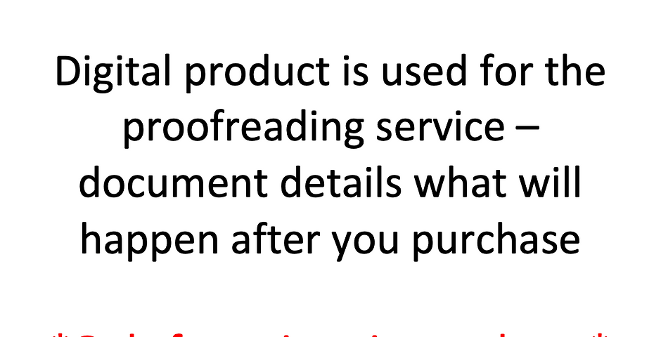 Proofreading per 500 words - High Priority