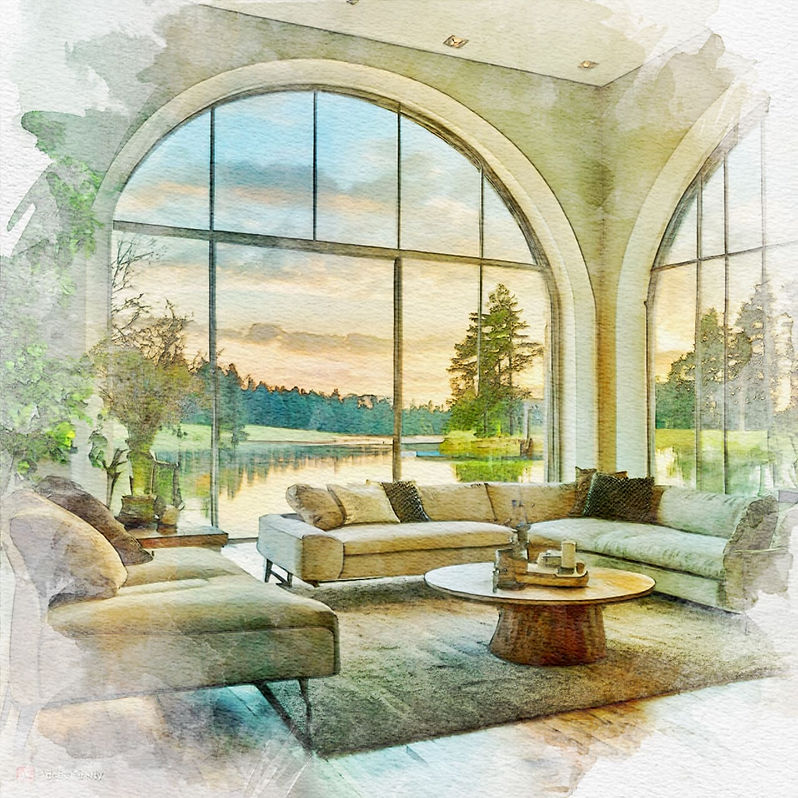 Custom blinds for windows with rounded corners