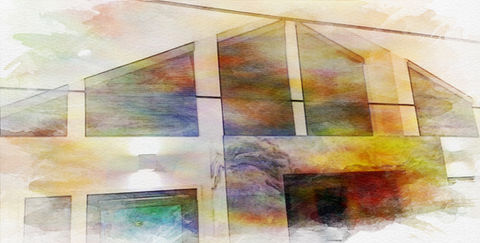 Motorized shades for angled windows