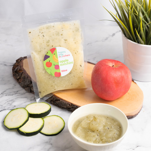 Apple Zucchini Puree Happy Little Muncher
